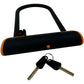 Halfords U-Lock Bike Lock Black Orange with 2 Keys Heavy Duty (Pre-Loved)