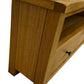Oak Effect Corner TV Stand Media Unit Drawer Open Shelf Storage (Pre-Loved)