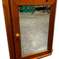 Pine Wood Corner Medicine Cabinet with Mirror (Pre-Loved)