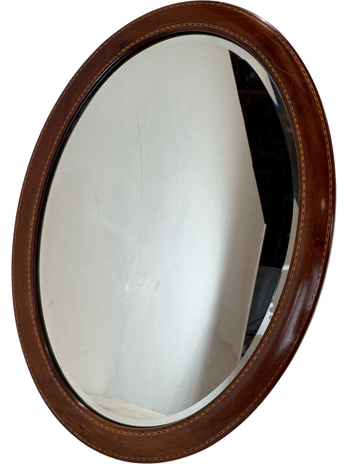 Oval Wooden Framed Mirror 50.5cm x 68cm (Pre-Loved)
