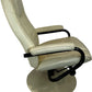 Cream Swivel Recliner Lounge Chair High Back Pedestal Base Armchair (Pre-Loved)