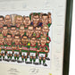 Eurostars Leicester Tigers 2002 Framed Artwork Caricature Rugby (Pre-Loved)