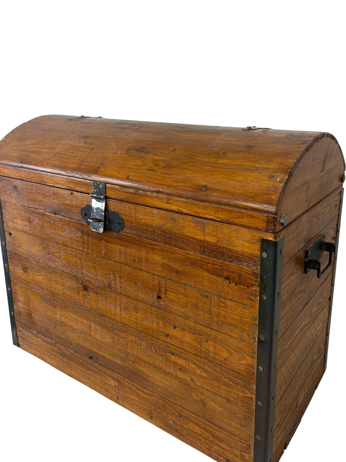 Vintage-Style Wooden Storage Chest Trunk (Pre-Loved)