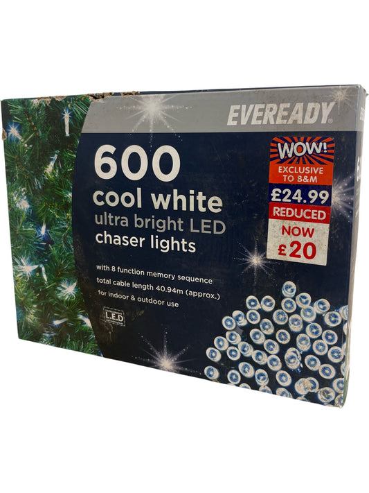 Eveready 600 Cool White LED Chaser Lights 40.94m (Pre-Loved)