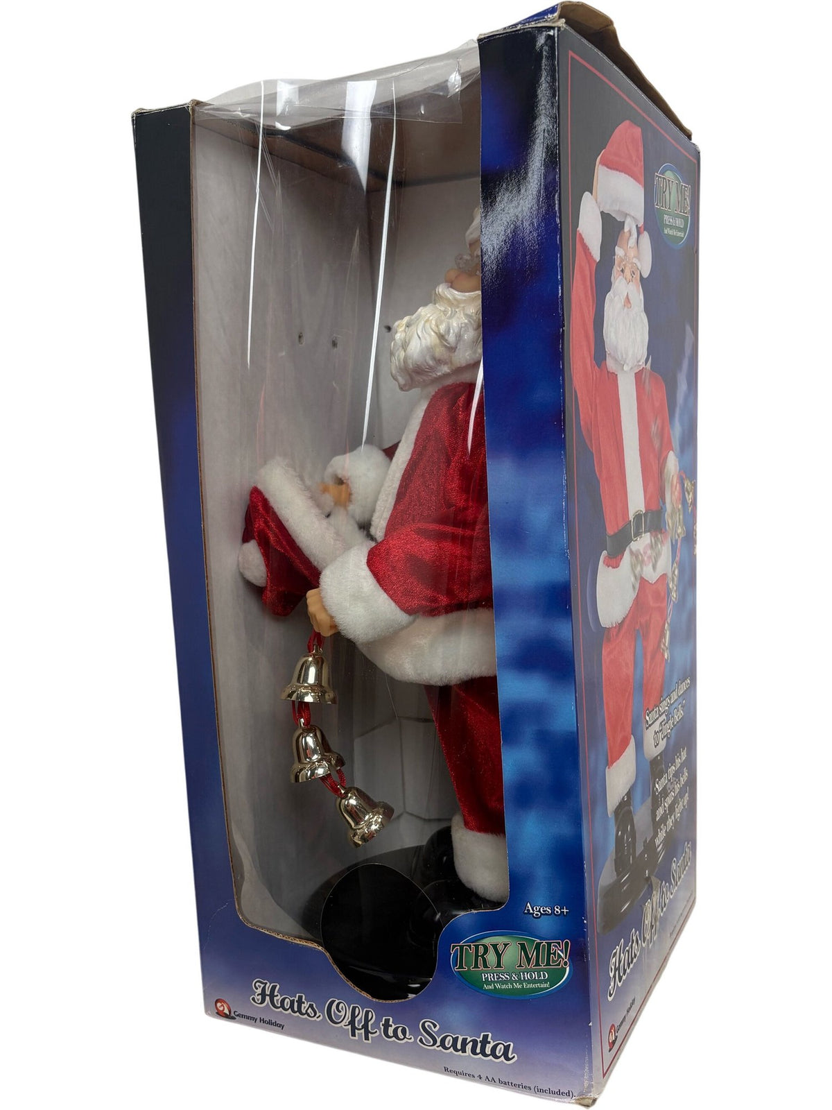 Gemmy Holiday Hats Off to Santa Musical Figurine Battery Tested (Pre-Loved)