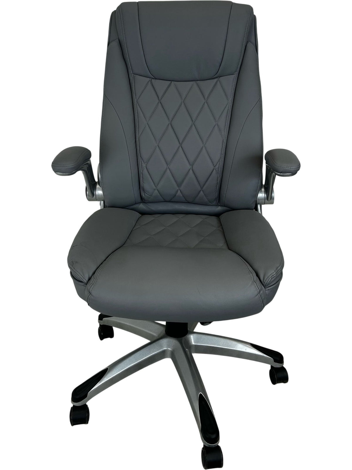 Grey High Back Swivel Office Chair (Pre-Loved)