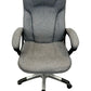 Grey Fabric Executive Office Chair High Back Padded Armrests Swivel (Pre-Loved)