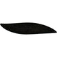Long Wooden Decorative Bowl Tray Spiral Carved Leaf Shape Black (Pre-Loved)