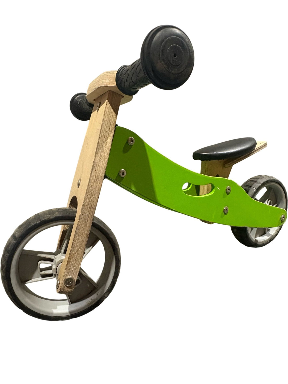 Serviced Wooden Balance Bike Green (Pre-Loved)