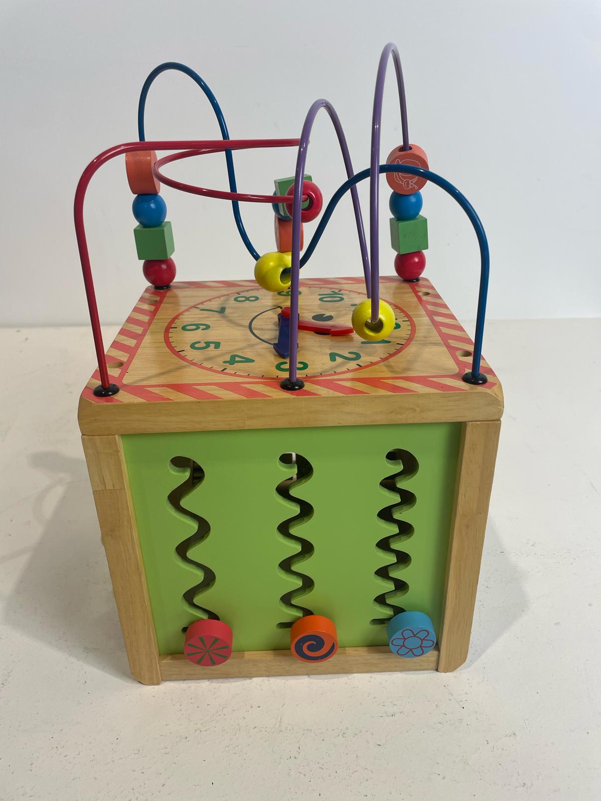 5-Sided Wooden Activity Cube