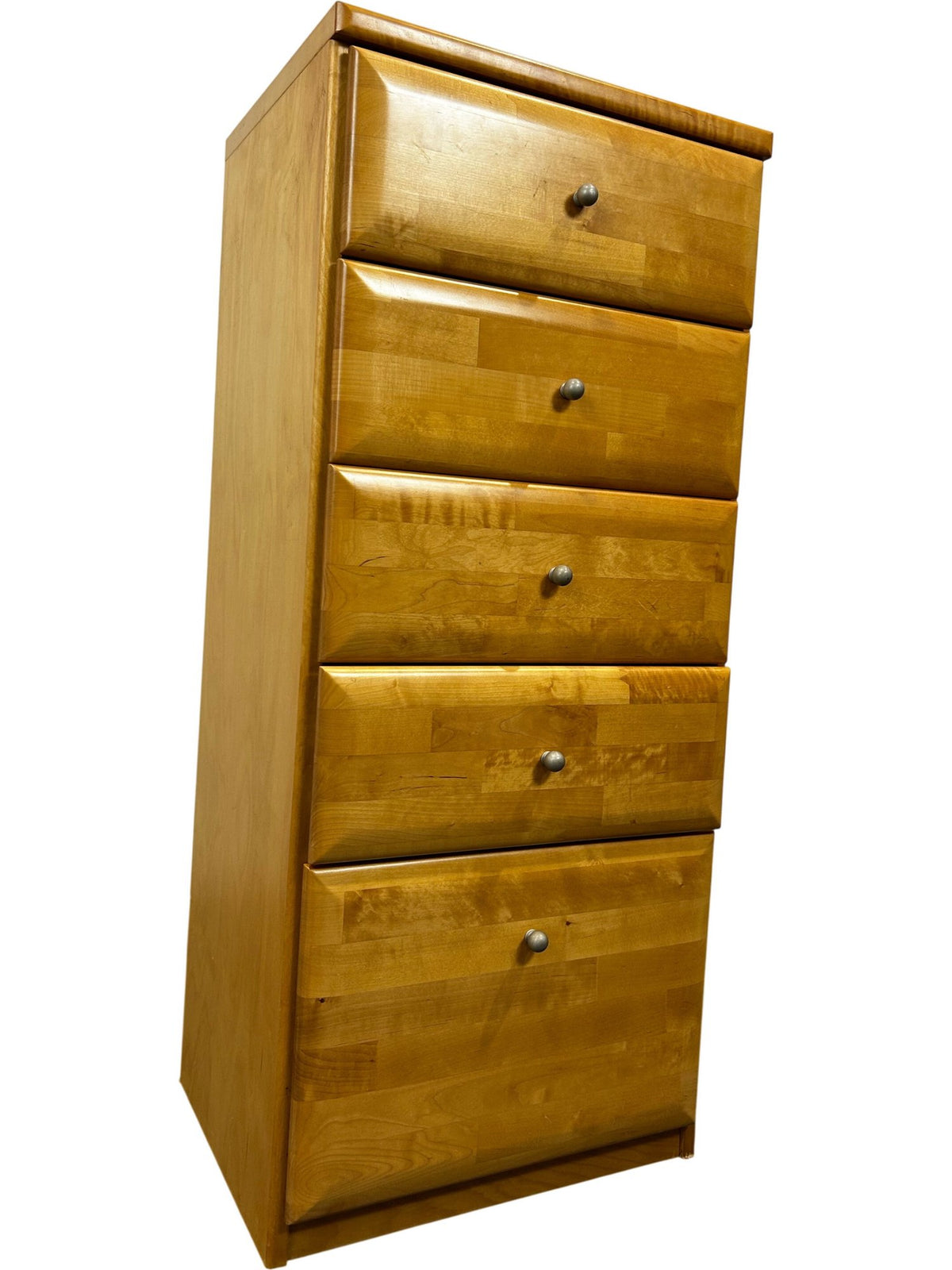 Wooden 5-Drawer Tallboy Chest of Drawers (Pre-Loved)