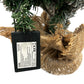 3ft Pre-Lit Snowy Flocked Christmas Tree with Hessian Base (Pre-Loved)