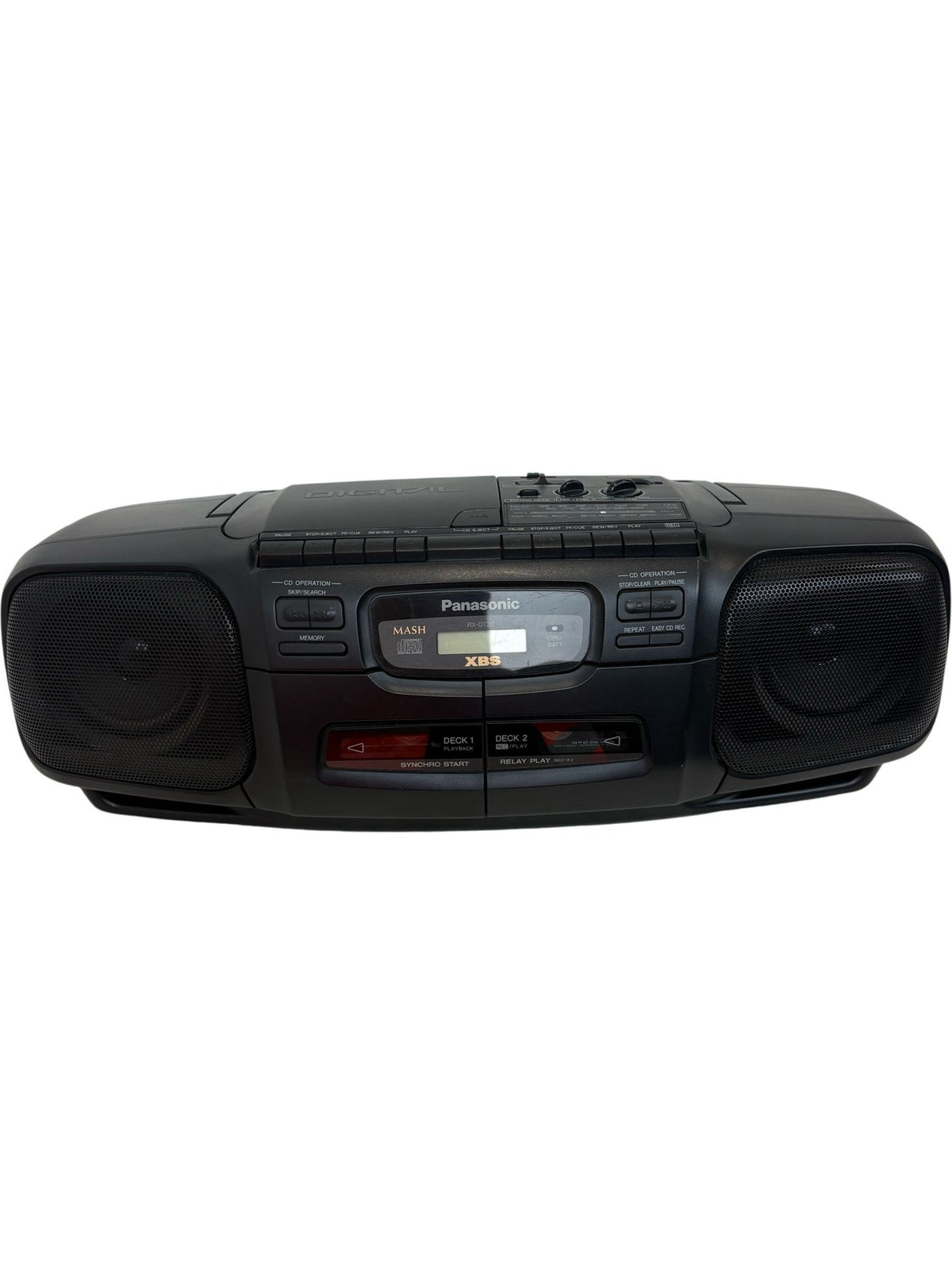 Serviced Panasonic Boombox RX-DT30 Dual Cassette CD Player (Pre-Loved)