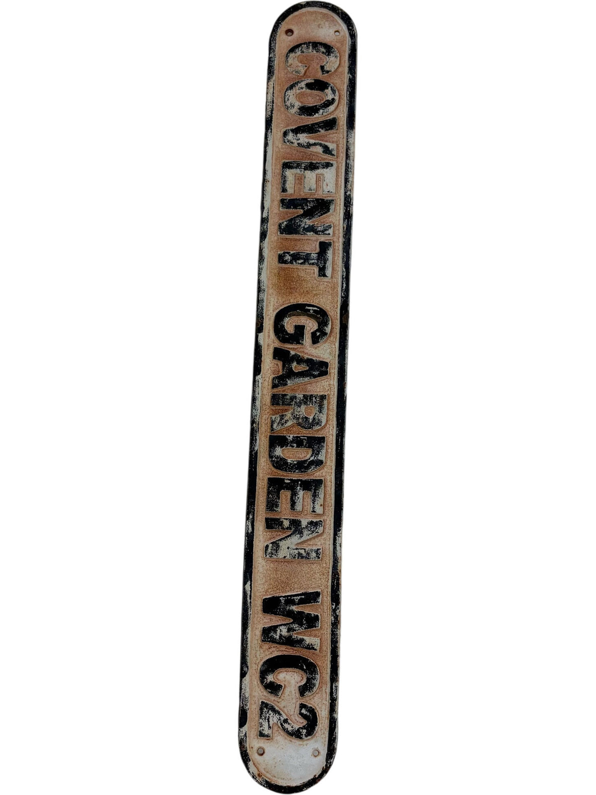 Vintage Covent Garden WC2 Metal Street Sign Antique Collectible (Pre-Loved)