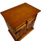 Rustic Wooden Storage Cabinet Sideboard Lattice Doors & Drawer (Pre-Loved)