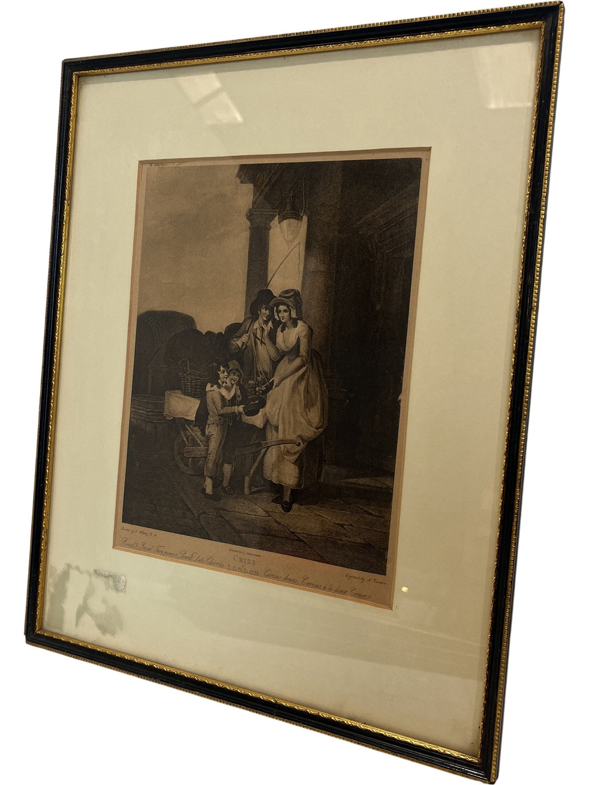 Set Of Vintage Framed Art Prints Cries From London Series (Pre-Loved)