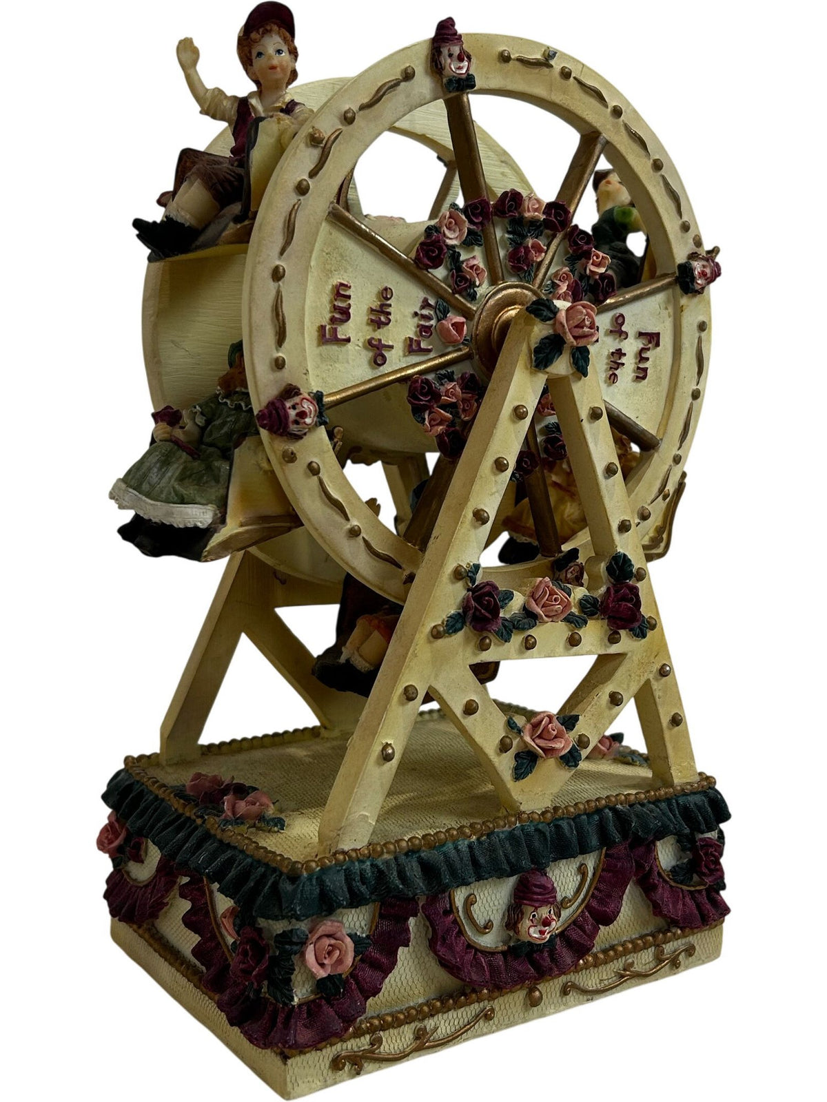 Fun of the Fair Ferris Wheel Fairground Figurine Floral Ornament 25cm(Pre-Loved)