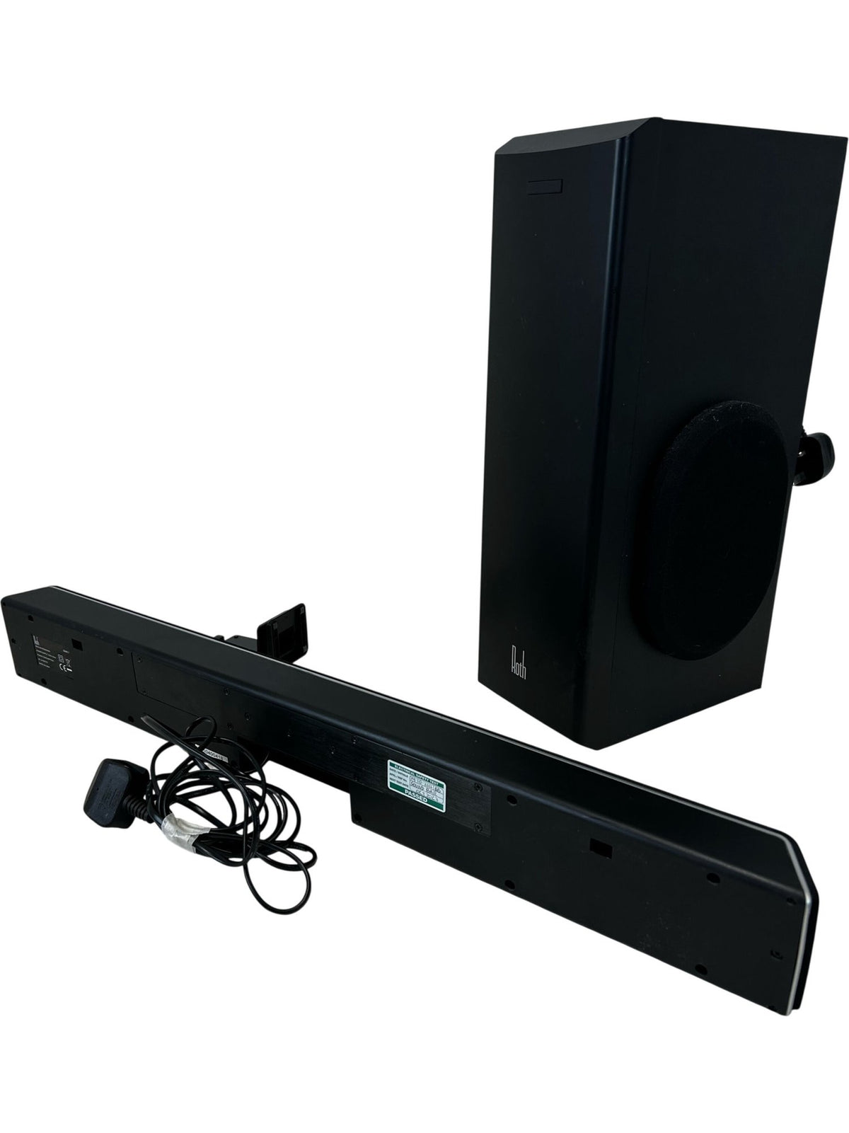 Roth BAR 1 Soundbar with Wireless Subwoofer & Manual Black (Pre-Loved)