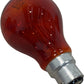 Pair Of Eveready Red Fire Glow Rough Service Bulb B22 60W (Unused)