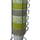 Floral Stackable Mug Set with Metal Stand (Pre-Loved)