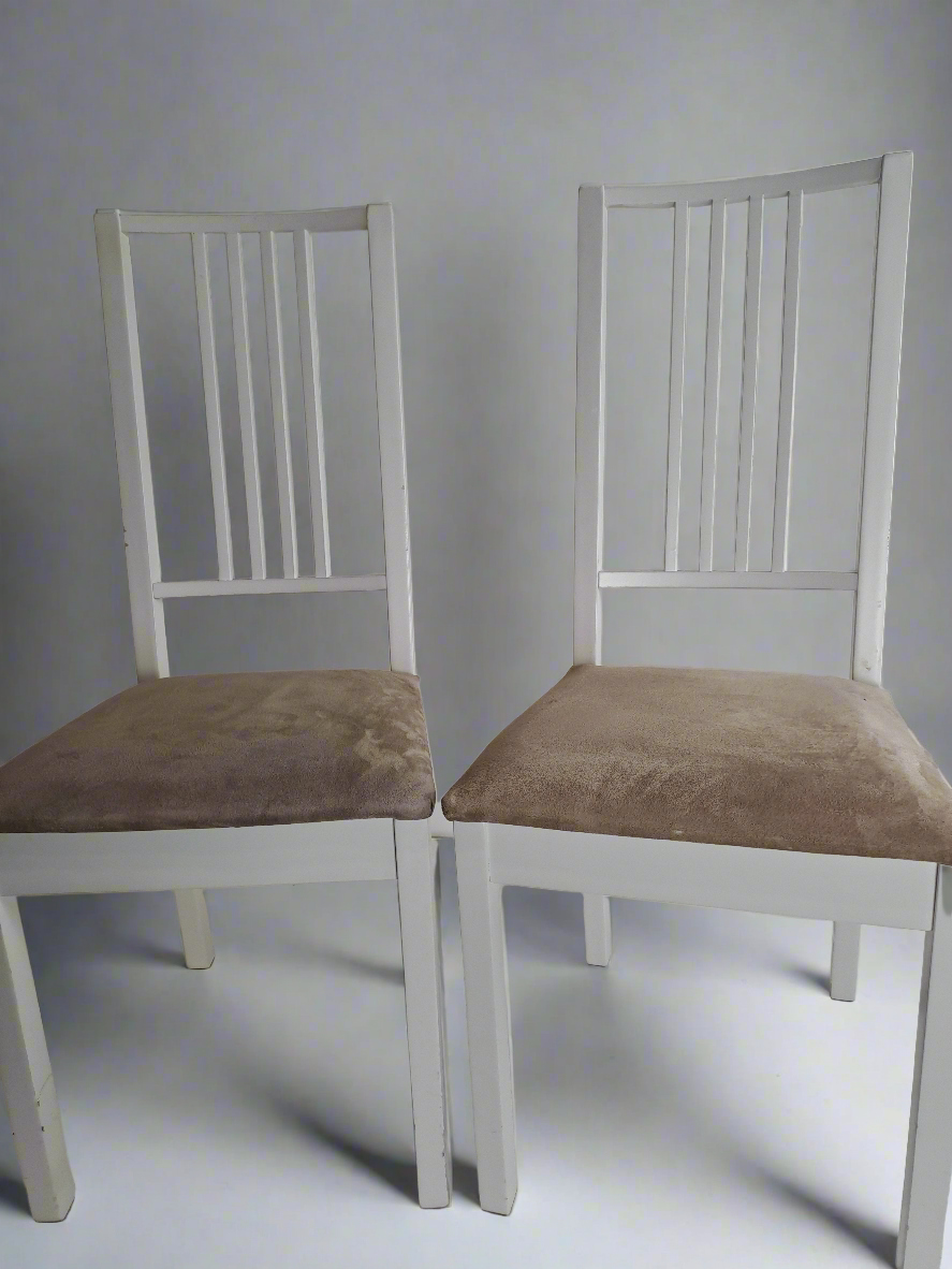 IKEA White Chairs x2 (Pre-loved)