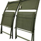 Pair of 2 Green Folding Camping Chairs Lightweight Portable (Pre-Loved)