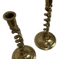 Vintage Brass Candlesticks Twisted Design (Pre-Loved)