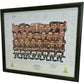 Eurostars Leicester Tigers 2002 Framed Artwork Caricature Rugby (Pre-Loved)