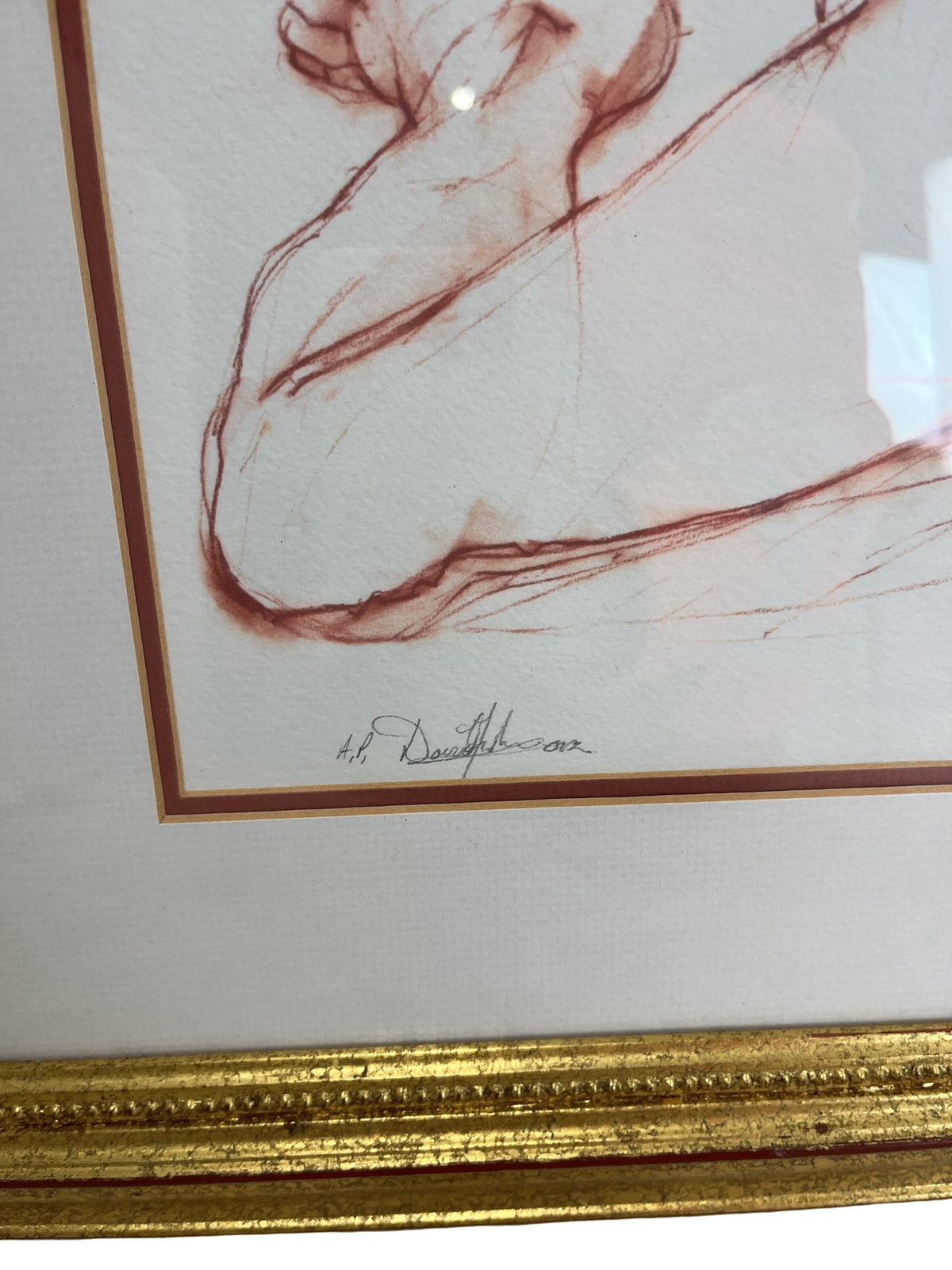 David Fisher Fine Art Sketch Drawings Framed Artwork (Pre-Loved)