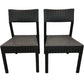 Pair of Black Rattan Effect Garden Chairs (Pre-Loved)