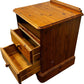 Vintage Wooden Nightstand Two Drawers Pine (Pre-Loved)