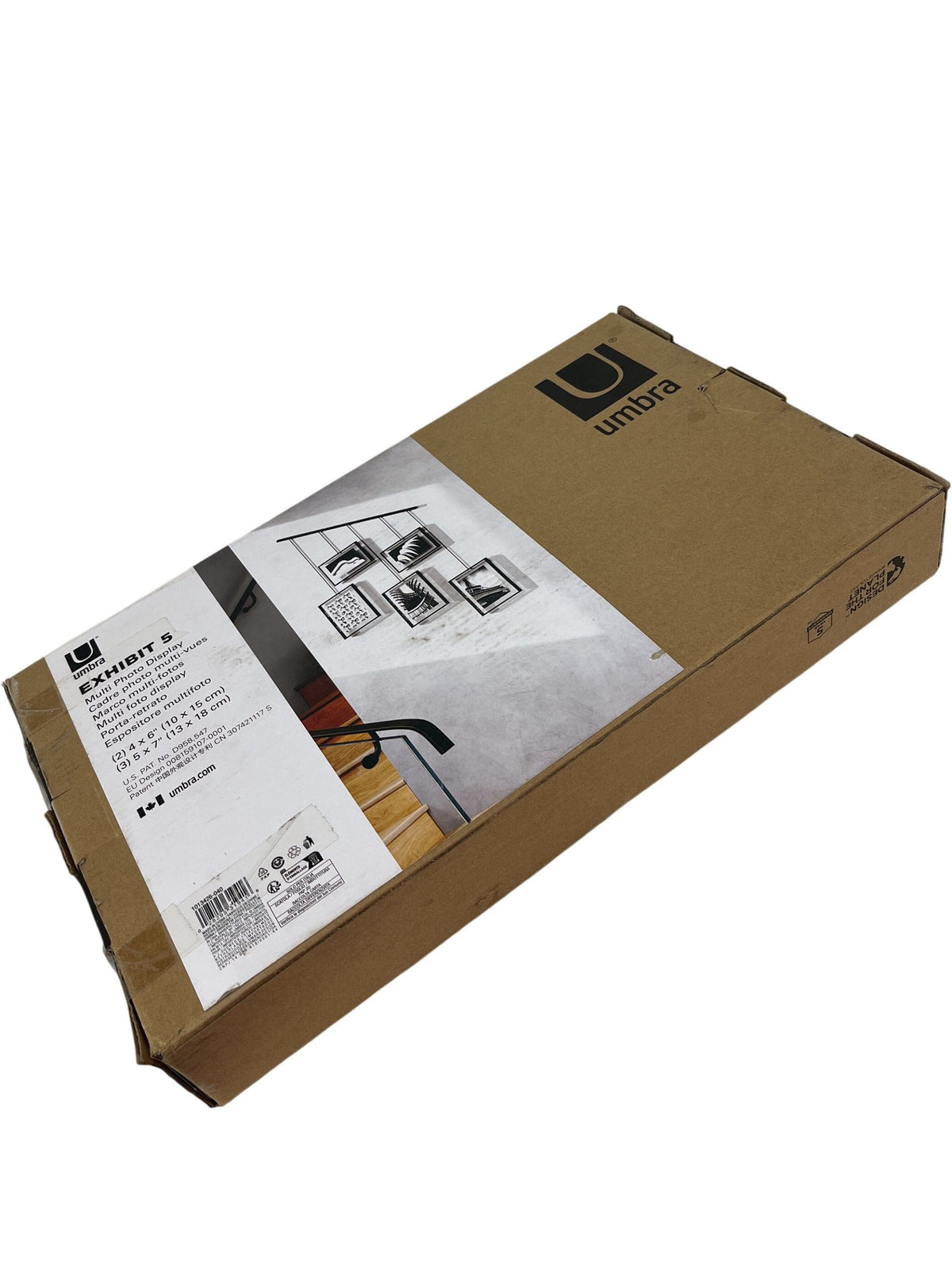 Umbra Exhibit 5 Multi Photo Display Black Wall Mount Frame (Unused)