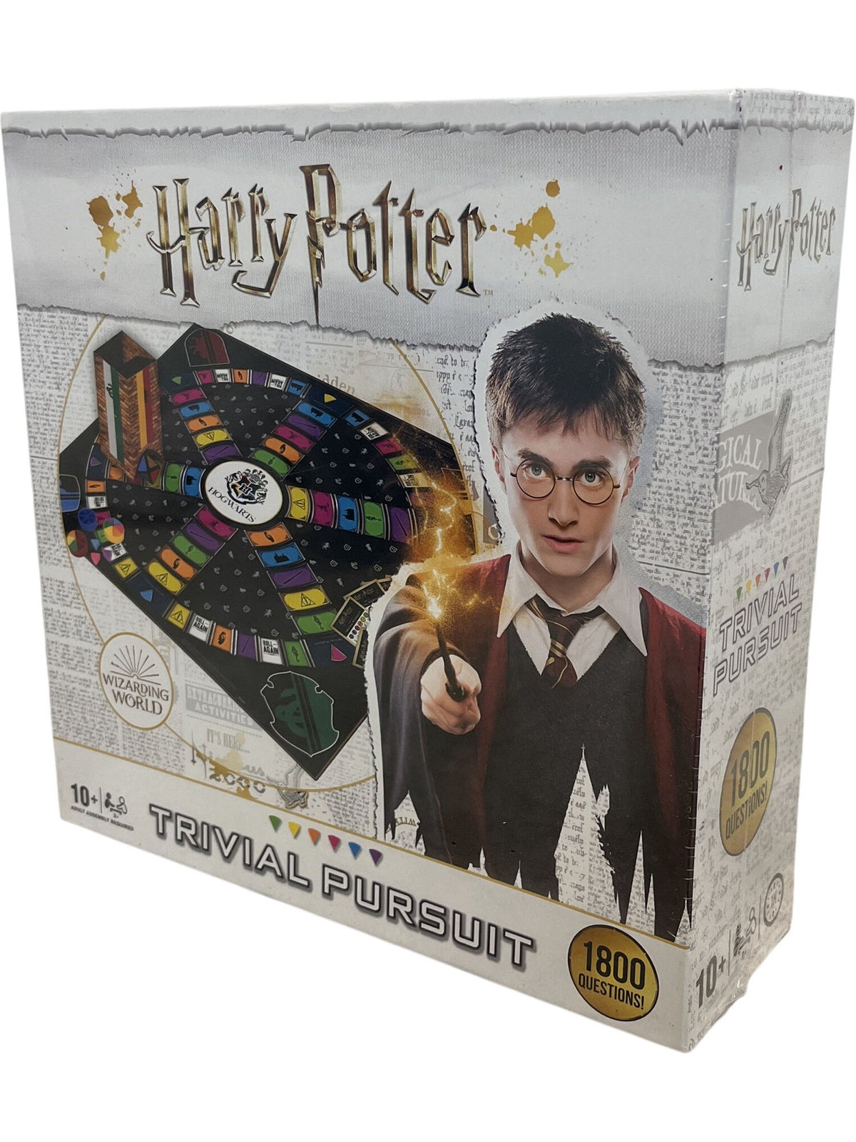 Harry Potter Trivial Pursuit Game Board Family Fun 1800 Questions (Unused)