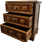 Wooden 3 Drawer Chest Brown Traditional Style (Pre-Loved)