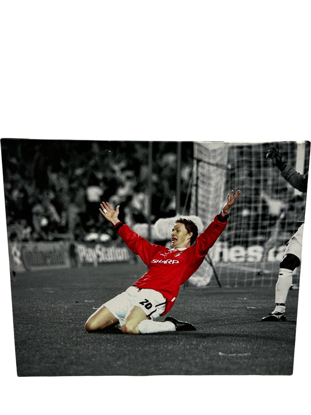 Manchester United Football Celebration Canvas Wall Art (Pre-Loved)