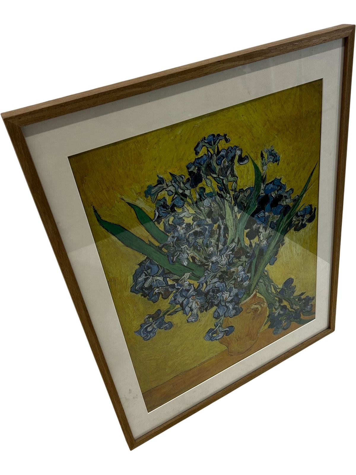 Vincent Van Gogh Irises Vase Framed Art Print 75cm (Pre-Loved)