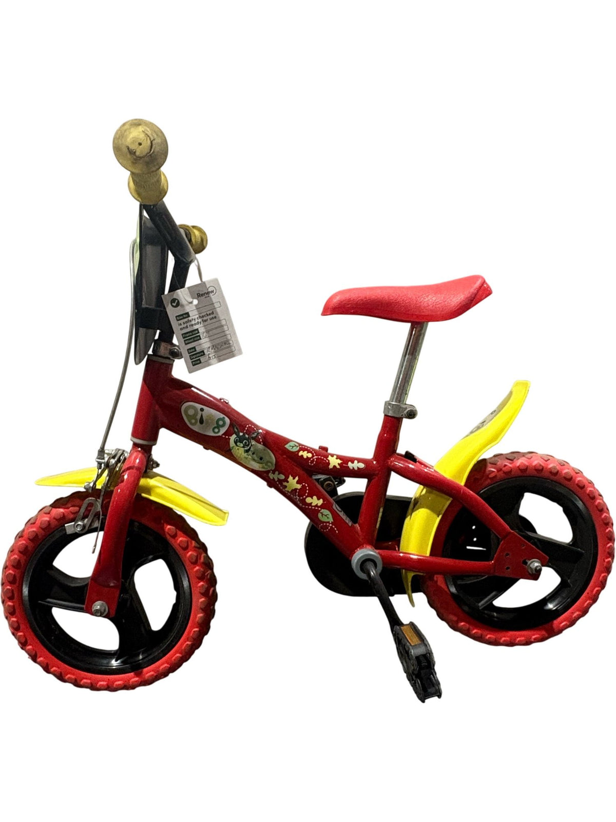 Serviced Bing Children's Bike 14" Red and Yellow (Pre-Loved)
