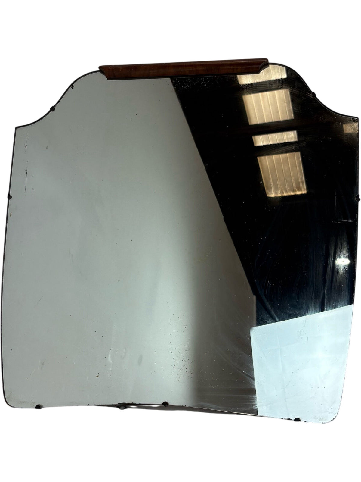 Vintage Mid Century Shield-Shaped Wall Mirror (Pre-Loved)
