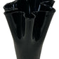 Black Glass Sculptural Vase (Pre-loved)