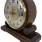 Vintage Style Wooden Shelf Clock with Gold Accents (Pre-Loved)