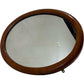Vintage Wooden Oval Retro Mirror (Pre-Loved)