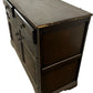Dark Wood Sideboard with 2 Drawers 2 Door Cupboard Carved Detail (Pre-Loved)