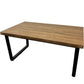 Rectangular Wooden Coffee Table with Black Metal Legs (Pre-Loved)
