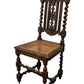 Antique Wooden Baroque Style Chair with Cane Seat (Pre-Loved)