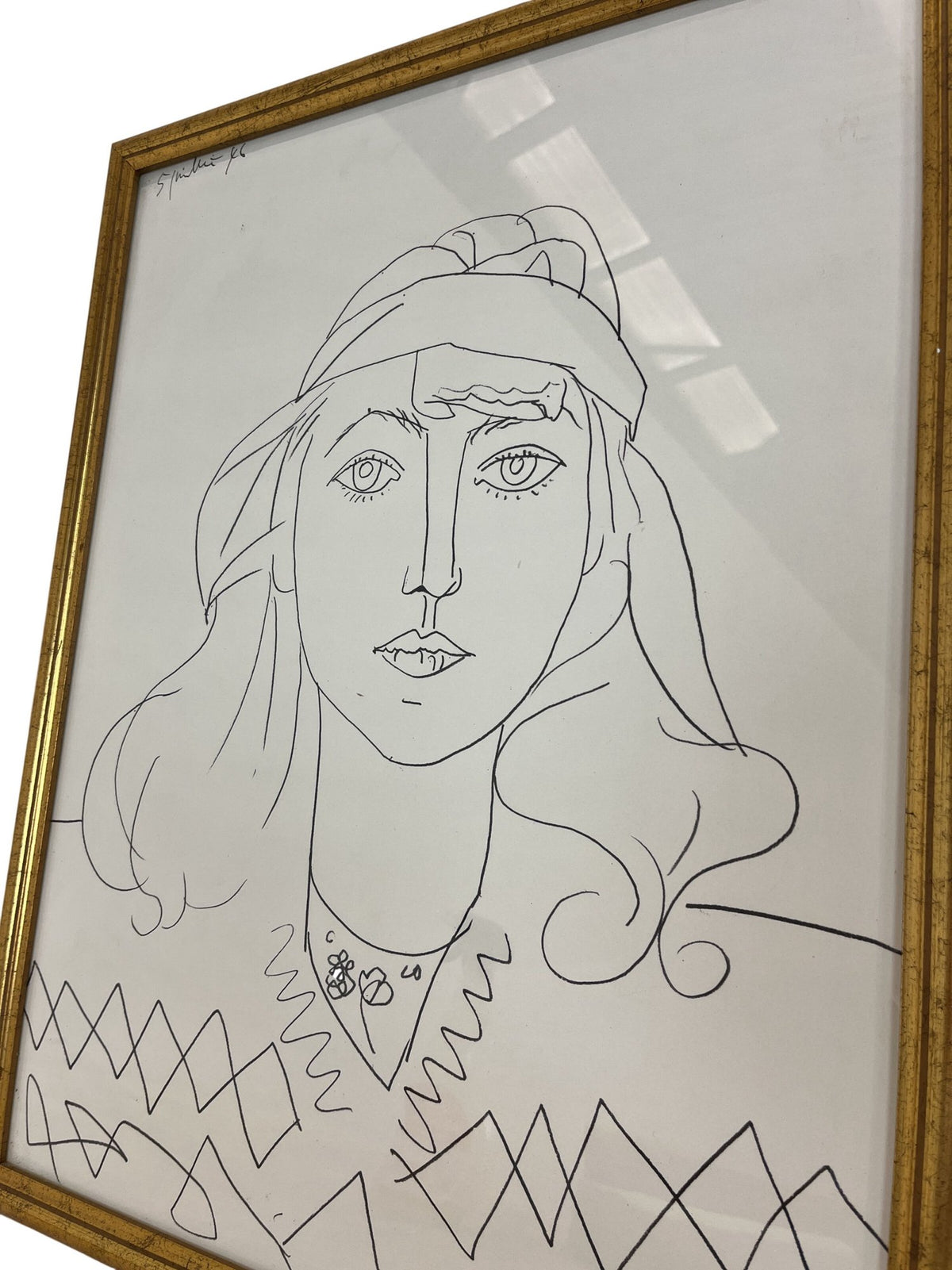 Pablo Picasso Françoise Au Bandeau Framed Art Print (Pre-Loved)