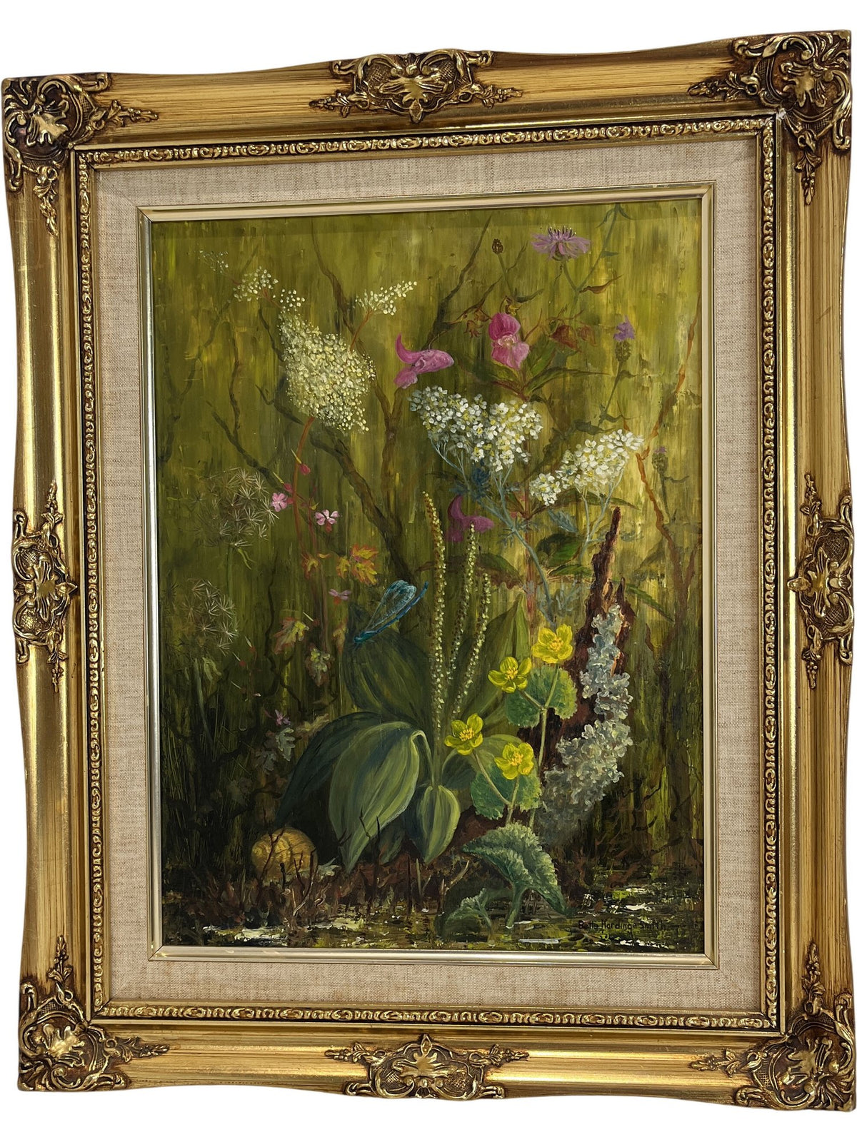 Wildlife Gold Framed Oil Original Artwork (Pre-Loved)