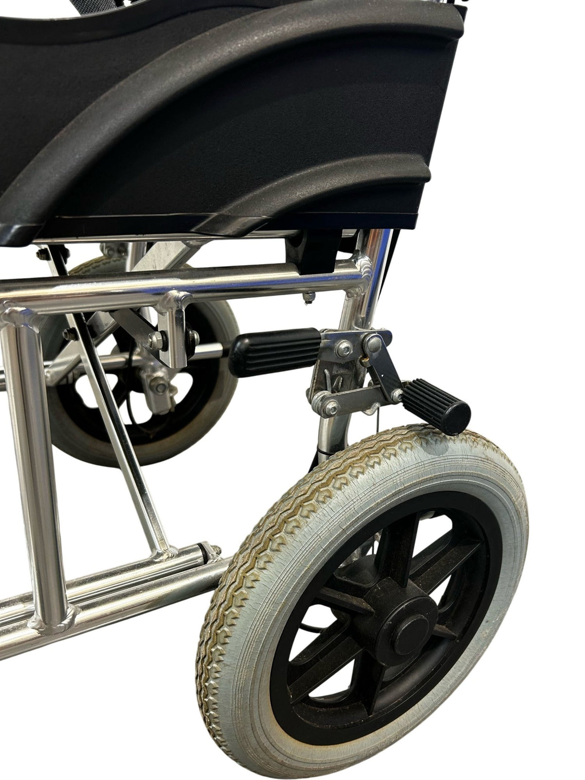 Buddy Folding Transport Wheelchair Detachable Footrests Compact (Pre-Loved)