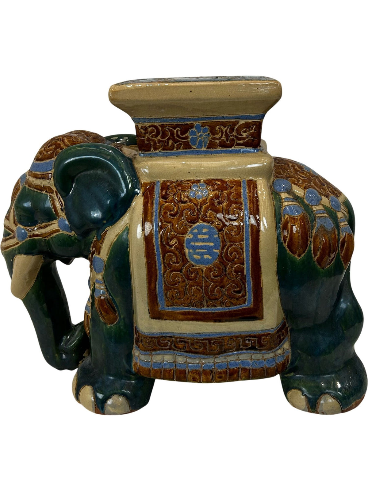 Decorative Ceramic Elephant Plant Stand (Pre-Loved)