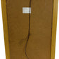 Large Vintage Style Brown Wood Effect Gold Trim Wall Mirror 99cm (Pre-Loved)