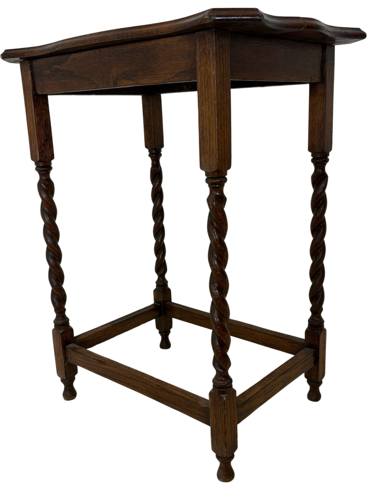 Antique Wooden End Table Twisted Leg Design (Pre-Loved)